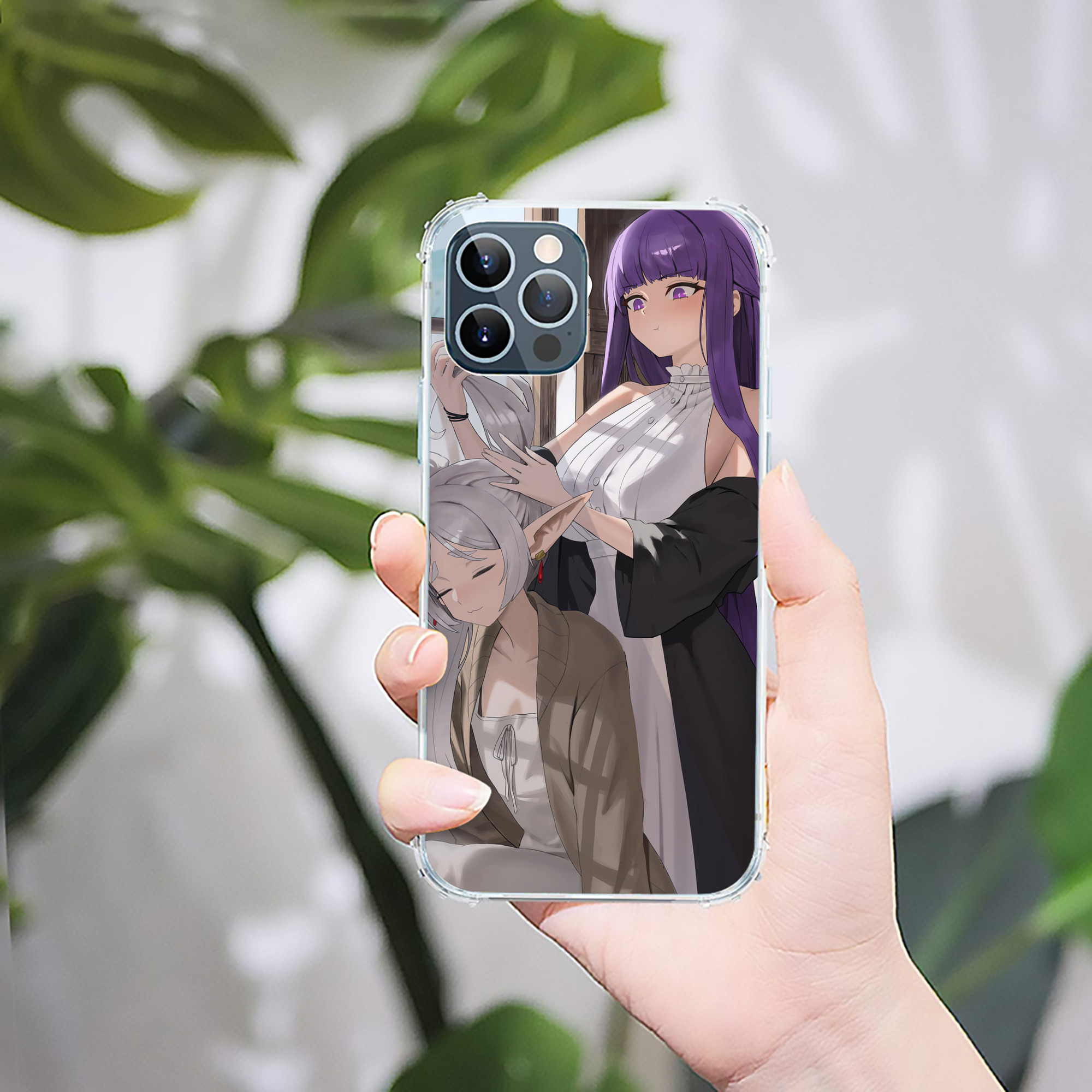 （画像用） 葬送のフリーレン Frieren 【iPhone 12シリーズ対応】透明スマホケース（クリアソフトケース）